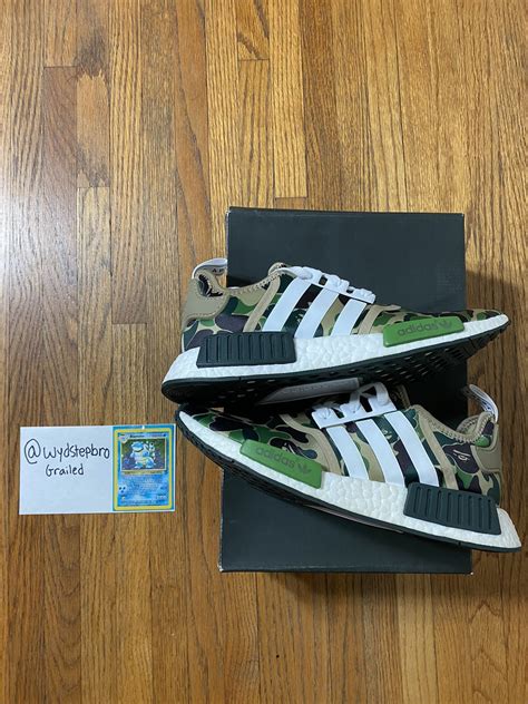 bape x nmd r1 olive